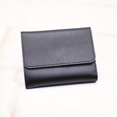 Men's Card Holder Wallet Case 5 Slots PU Leather Short Purse