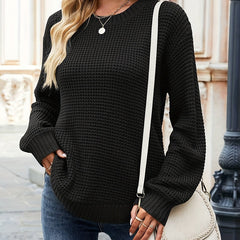 Long Sleeve Crew Neck Casual Sweater