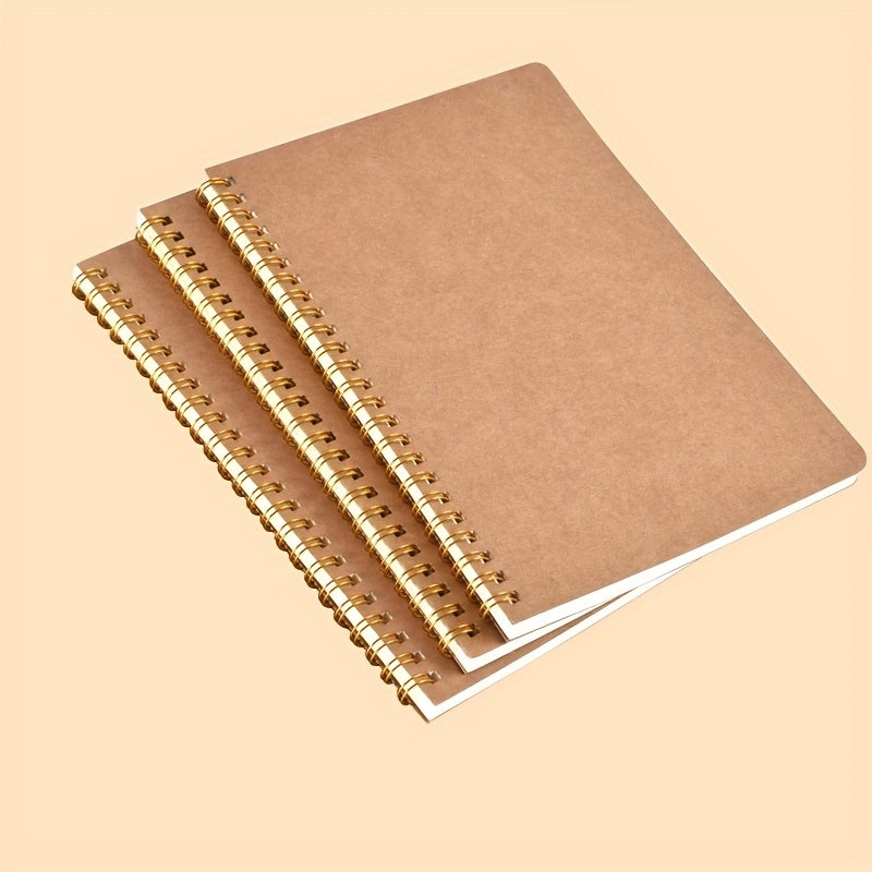3 Packs Spiral Lined Notebooks Soft Cover 100 Pages