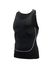 Men's Quick Dry Sleeveless Tights and Vest Set for Intense Workouts