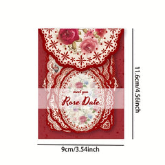 30 Sheets Vintage Lace Scrapbook Paper Non Sticky Material Scrapbooking Supplies