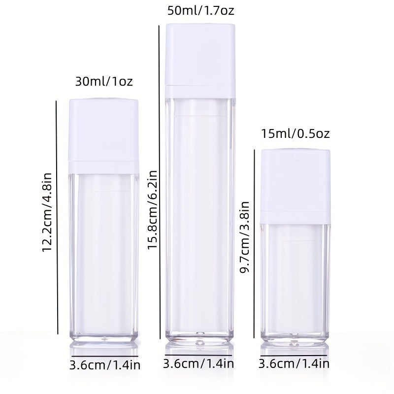 15ml 30ml 50ml Airless Lotion Bottle Refillable Cosmetic Container