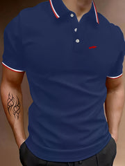 Men's Breathable Golf Short Sleeve Shirts Sports Top