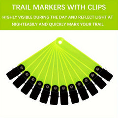 Leitee 36pcs Reflective Trail Tree Tacks & Marking Ribbon Set