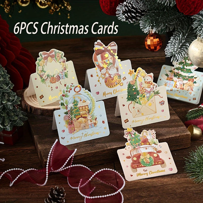 12pcs Christmas Greeting Card Christmas Message Card Christmas Blessing Card