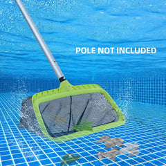 Swimming Pool Leaf Skimmer Net Reinforced Frame Rake Heavy Duty Cleaning Tool