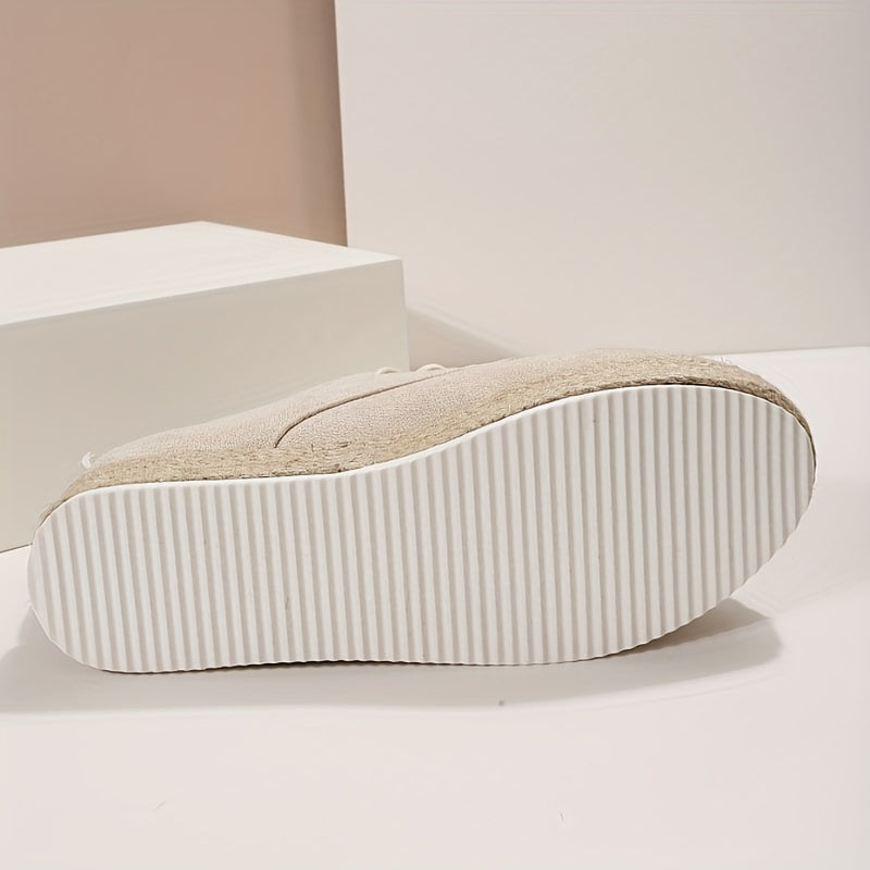 Women's Platform Lace Up Espadrille Shoes Lightweight & Comfortable