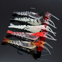 5pcs Shrimp Soft Lures for Freshwater and Saltwater Fishing