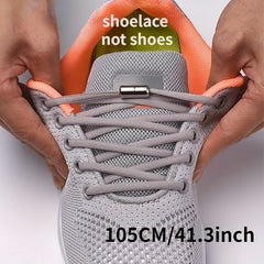 No Tie Shoelaces Round Elastic Shoe Laces For Sneakers 16