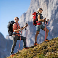 1pc Folding Aluminum Telescopic Trekking Pole Lightweight for Hiking