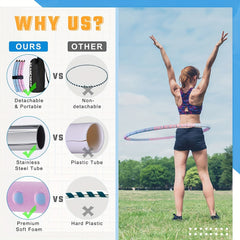 Adjustable Detachable Exercise Ring 2.5lb Fitness Hoop