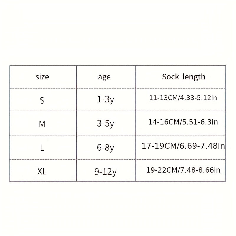10pairs Girls Kids Number Print Sports Socks