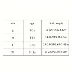 10pairs Girls Kids Number Print Sports Socks