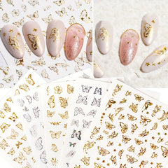 Butterfly Nail Art Stickers 3D Self Adhesive Nail Art Decals