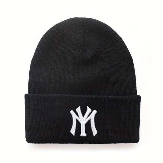 3D Embroidery Cold Hat Hip Hop Warm Knitted Hat for Men