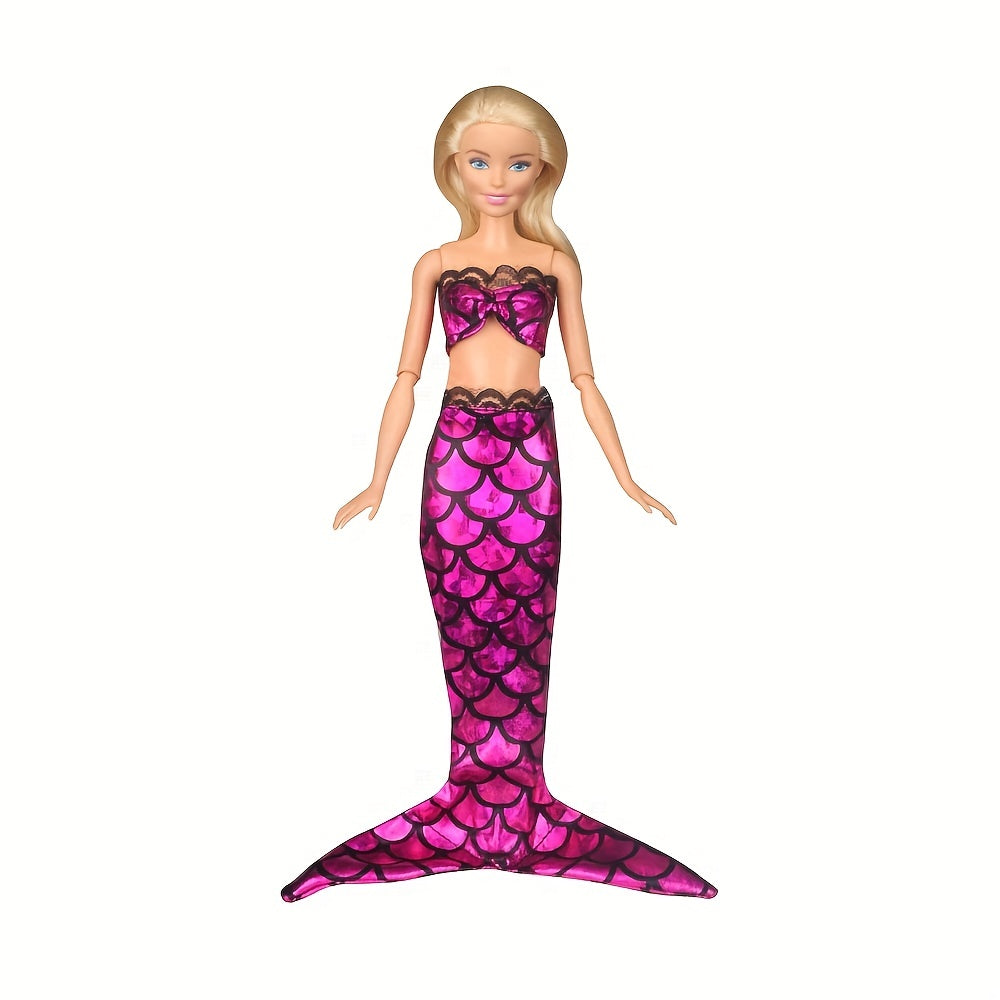 Mermaid Swimsuits For Dolls Perfect Summer Gift For Girls