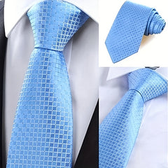 Men's Plaid Necktie Business Wedding Party Necktie - Great Gift