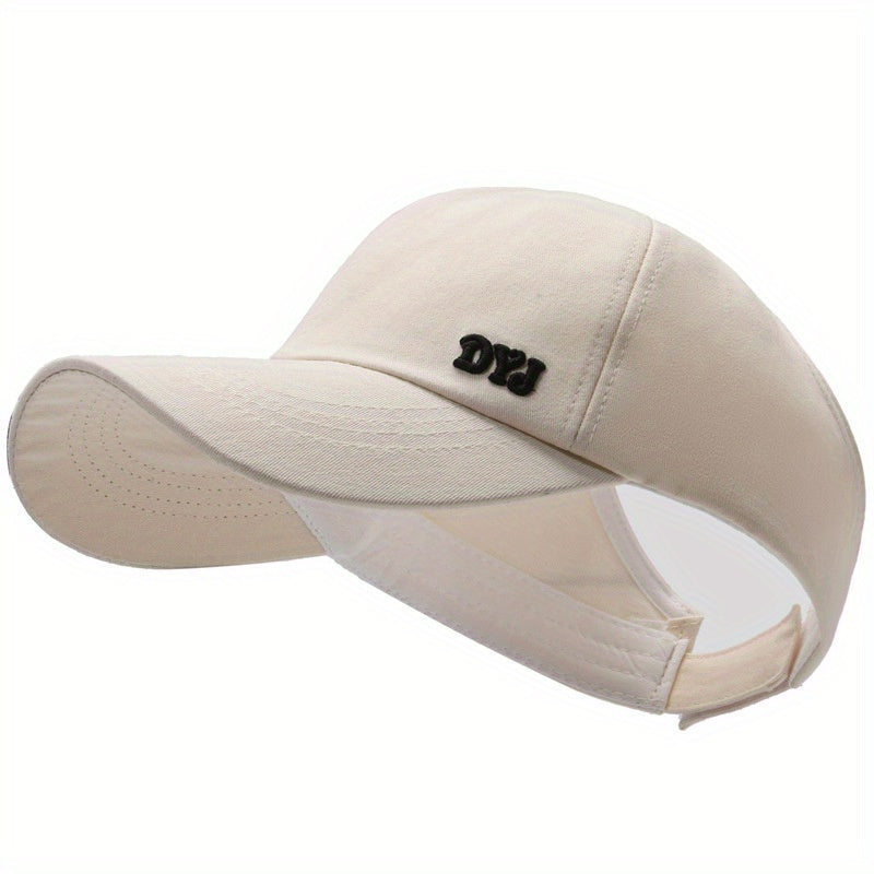 Backless Ponytail Baseball Cap Lightweight Sun Visor Hat