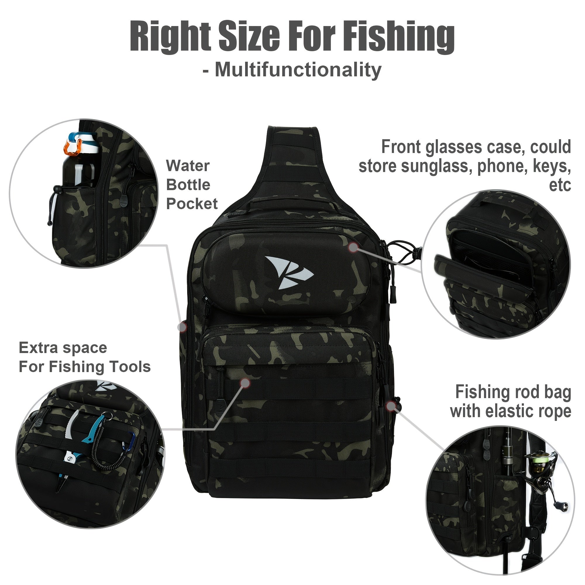 ZL R0035H G Fishing Tackle Backpack Waterproof Storage Bag Fly Fishing Backpack
