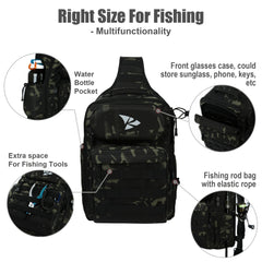 ZL R0035H G Fishing Tackle Backpack Waterproof Storage Bag Fly Fishing Backpack