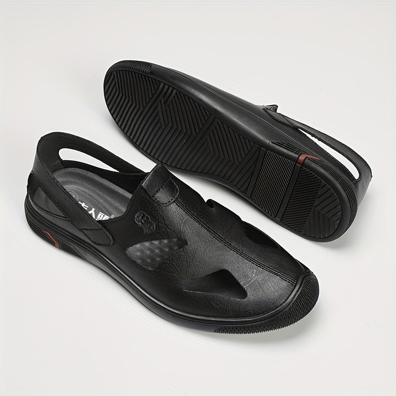 LAORENTOU Men's Breathable Sandals Slip On Outdoor Beach Shoes