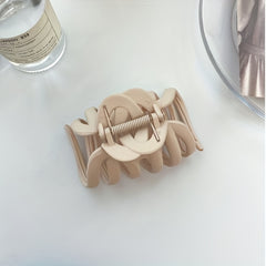 4pcs Matte Hair Claw Solid Shark Claw Ponytail Holder Hair Accessories