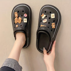 Women's Cartoon Clogs Hollow Out Non slip Slippers