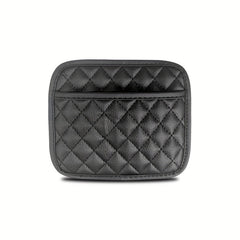 Car Storage Box Sticky Pouch PU Leather Car Storage Bag