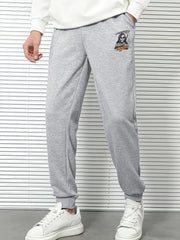 Skull Man Graphic Print Jogger Pants Loose Casual Sweatpants