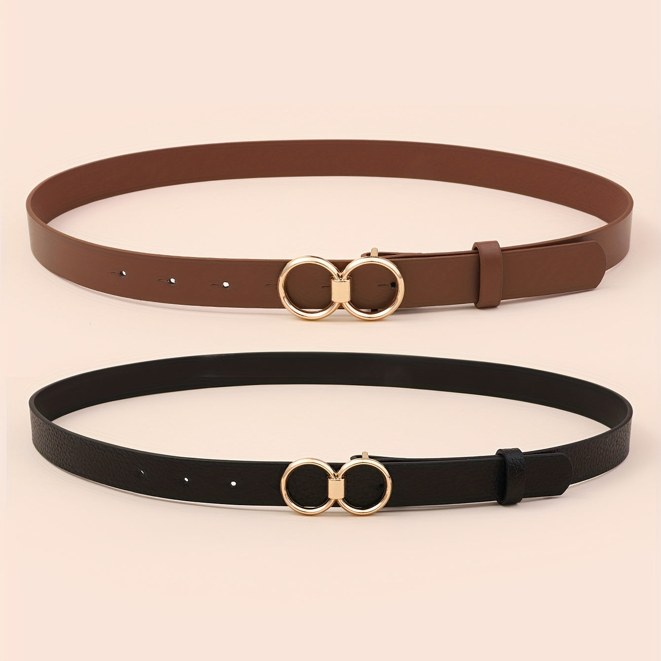 Stylish Solid Casual Jeans Pants Belt 2pcs Set Girdle For Women