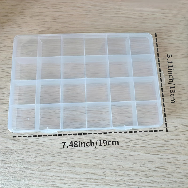 Transparent Dustproof Jewelry Storage Box with Multiple Grids