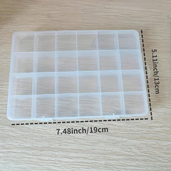 Transparent Dustproof Jewelry Storage Box with Multiple Grids