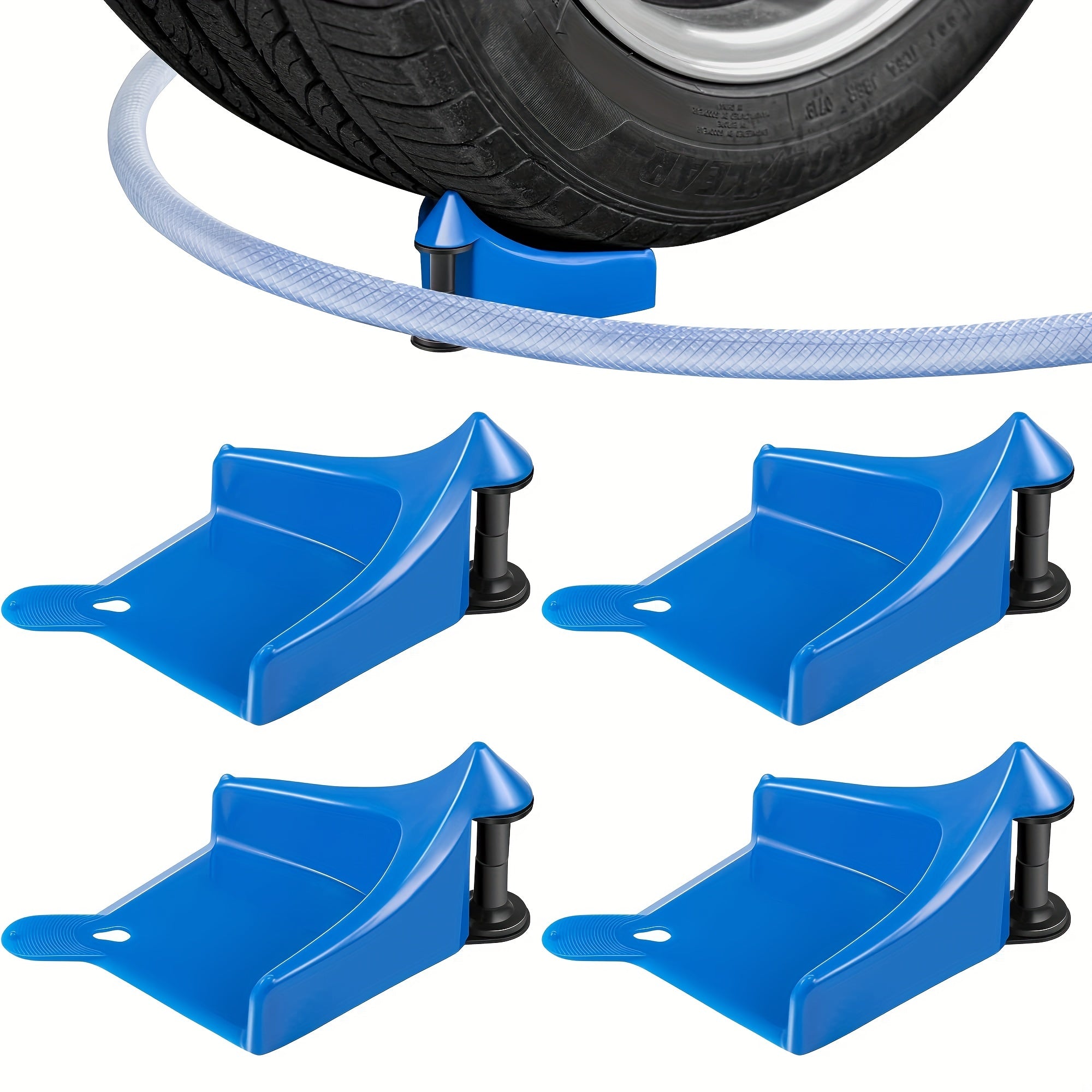 Car Washing Tire Hose Roller Prevents Hose Stuck Under Tires