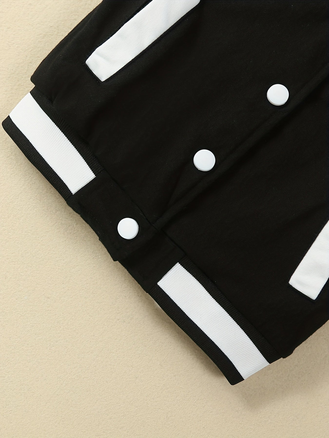 Girls' Preppy Block Varsity Jacket for Spring