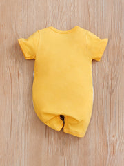 Mouse Print Baby Boys Long Sleeve Jumpsuit
