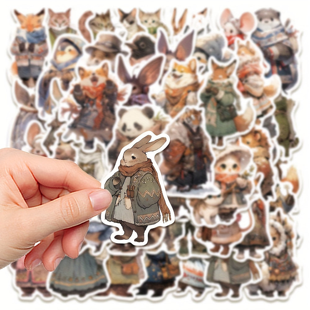Winter Animal Series Stickers | Waterproof Vinyl for Laptops, Bottles
