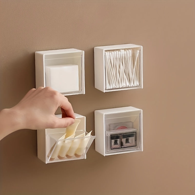 Floating Storage Cube Box - Front Flip Wall-mounted Cosmetic Storage Box
