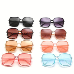 Large Square Sunglasses UV400 Sun Shades Glasses Beach Travel