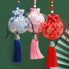 Chinese Spice Bags Dragon Pattern Lucky Bag Hanging In Car