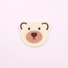 10pcs Colorful Bear Head Embroidery Patch DIY Clothing Accessories