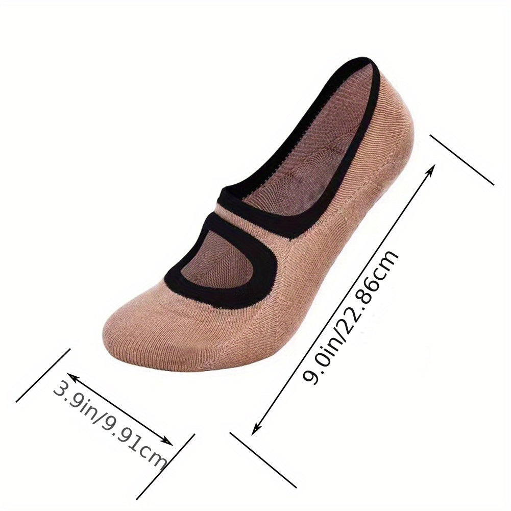 3 Pairs Women's Strap Anti slip Yoga Socks