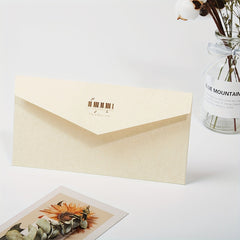 2pcs Retro Hot Stamping Cowhide Paper Envelopes