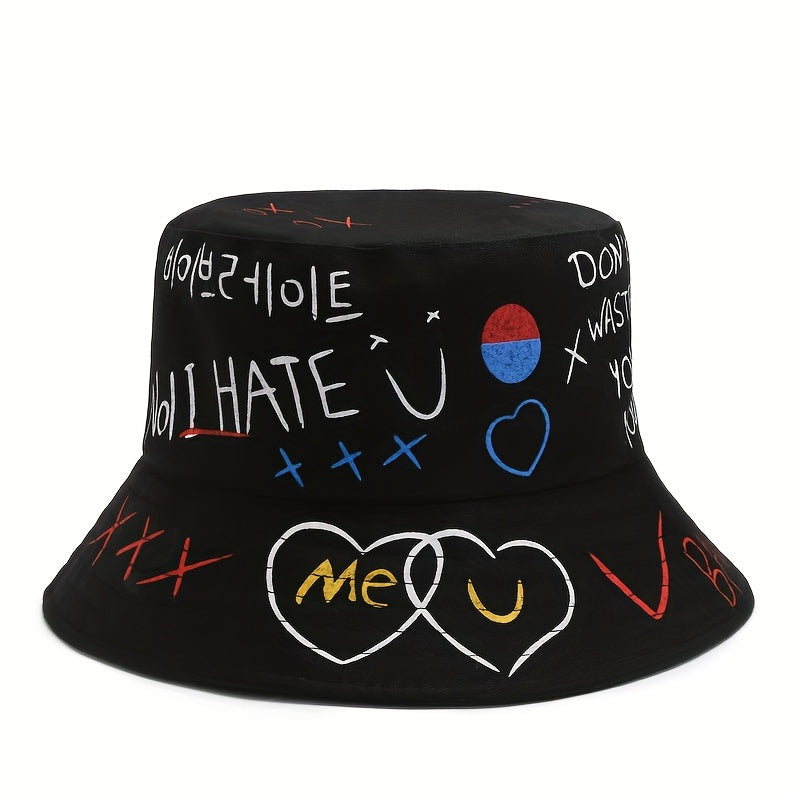 Graffiti Bucket Hat - Fun Streetwear Cap for Hip Urban Style