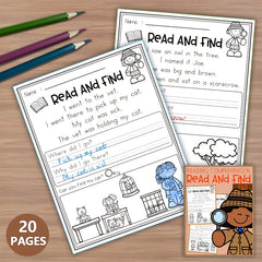 Interactive Halloween & Thanksgiving Reading Comprehension Worksheets