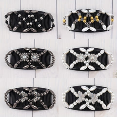 Double Row Beaded Hair Comb for Women