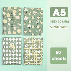 Fresh Flower Coil Book A5 Notebook Horizontal Line Inner Page