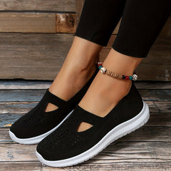 Women's Knit Sock Sneakers Slip On Soft Sole Shoes Casual Walking Shoes