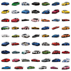 60pcs JDM Car Decals Mixed Vinyl Stickers DIY Creative Self-Adhesive Reusable