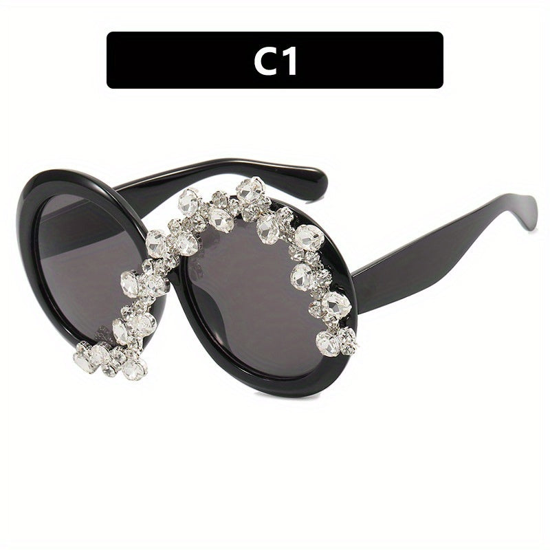 Oversized Round Sunglasses Women Casual Jelly Glasses UV400