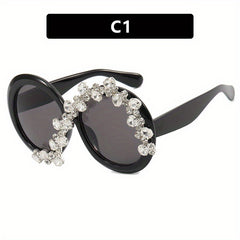 Oversized Round Sunglasses Women Casual Jelly Glasses UV400